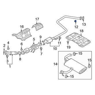 Kia OE - Rear Exhaust Pipe Nut