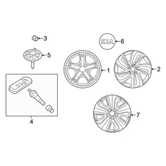 Kia OE - Wheels (EX / FE / LX / Touring / Touring Launch Edition)