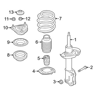 Kia OE - Front Suspension - Struts & Components (EX / FE / LX / Touring / Touring Launch Edition)
