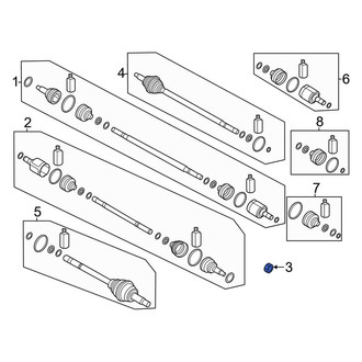 Kia OE - Front CV Joint Nut
