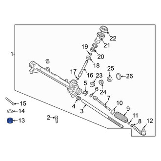 Kia OE - Steering Tie Rod Nut