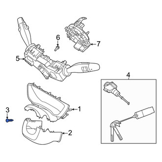 Kia OE - Lower Steering Column Cover Screw