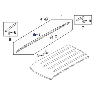 Kia OE - Roof Luggage Carrier Side Rail Nut