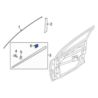 Kia OE - Front Door Molding Clip