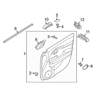 Kia OE - Front Door - Interior Trim (EX / FE / LX / Touring / Touring Launch Edition)