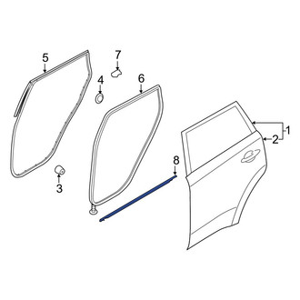 Kia OE - Rear Left Door Belt Molding