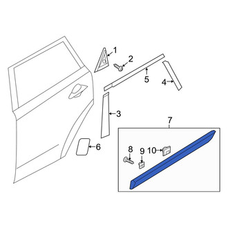 Kia OE - Rear Left Door Molding