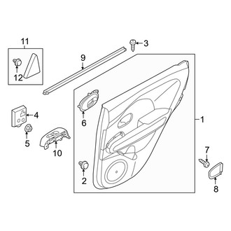 Kia OE - Rear Door - Interior Trim (EX / FE / LX / Touring / Touring Launch Edition)
