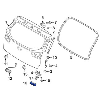 Kia OE - Rear Liftgate Lock Striker Plate