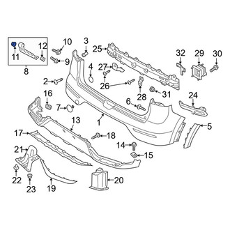 Kia OE - Front Bumper Guide Nut