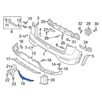 Kia OE - Front Right Bumper Trim