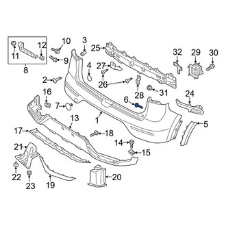 Kia OE - Bumper Cover Reinforcement Screw