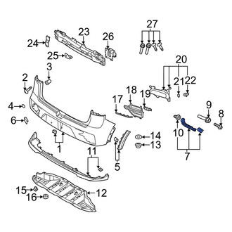 Kia OE - Rear Left Bumper Cover Bracket