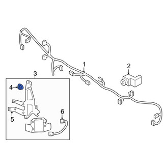 Kia OE - Blind Spot Detection System Warning Sensor Nut