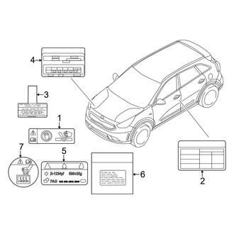 Kia OE - Information Labels - Labels