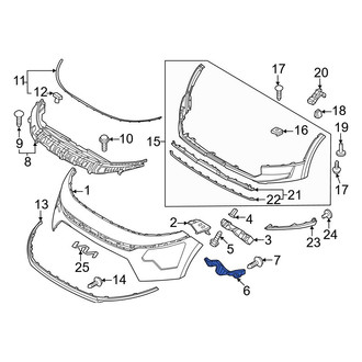 Kia OE - Front Right Bumper Cover Support Rail