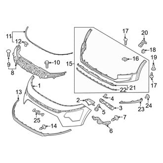Kia OE - Front Bumper & Grille - Bumper & Components (Bumper Cover & Trim), (EX / EX Touring / LX / Plug-In Hybrid EX / Plug-In Hybrid SX Touring / SX / SX Touring)