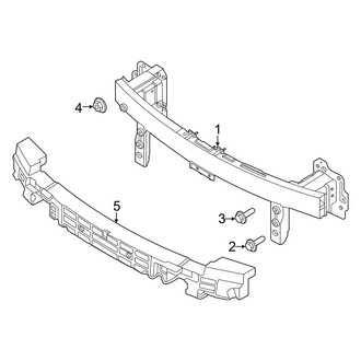 Kia OE - Front Bumper & Grille - Bumper & Components (Bumper Support), (EX / EX Touring / LX / Plug-In Hybrid EX / Plug-In Hybrid SX Touring / SX / SX Touring)