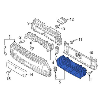 Kia OE - Front Lower Radiator Shutter Assembly