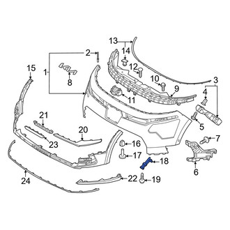 Kia OE - Front Right Lower Bumper Cover Bracket