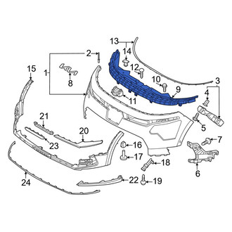 Kia OE - Front Upper Bumper Cover Reinforcement