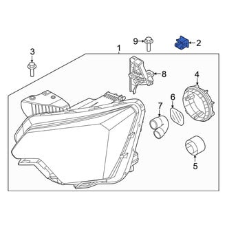 Kia OE - Headlight Fastener Clip