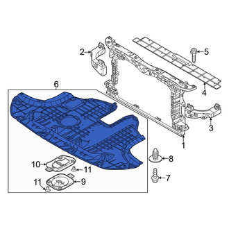 Kia OE - Front Radiator Support Splash Shield
