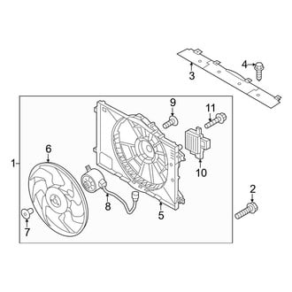 Kia OE - Cooling Fan (EX / EX Touring / LX / Plug-In Hybrid EX / Plug-In Hybrid SX Touring / SX / SX Touring)