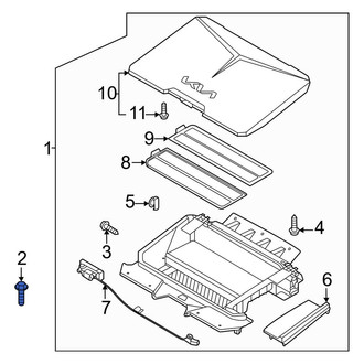Kia OE - Trunk Floor Storage Box Bolt