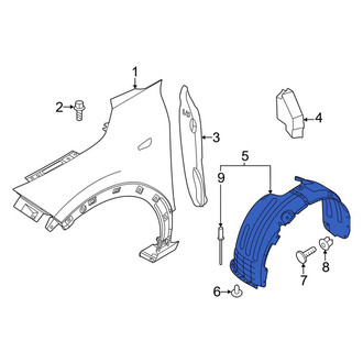 Kia OE - Front Left Fender Splash Shield
