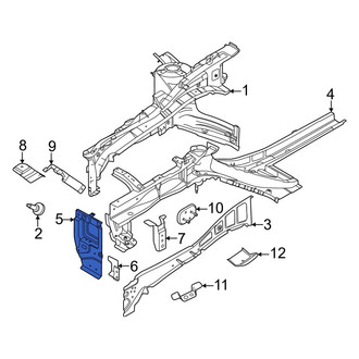 Kia OE - Left Fender Rail Bracket