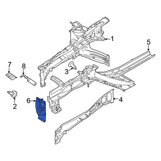 Kia OE - Right Fender Rail Bracket