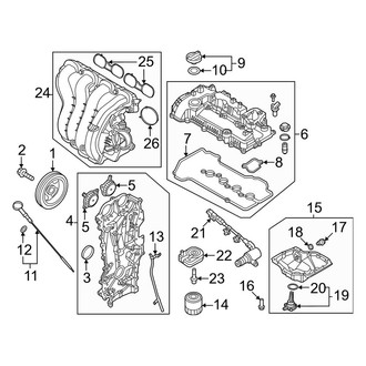 Kia OE - Engine / Transaxle - Engine Parts (EX / EX Touring / LX / Plug-In Hybrid EX / Plug-In Hybrid SX Touring / SX / SX Touring)
