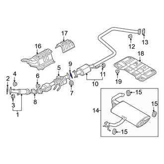Kia OE - Rear Exhaust Muffler Gasket