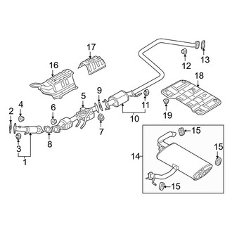Kia OE - Exhaust System - Exhaust Components (EX / EX Touring / LX / Plug-In Hybrid EX / Plug-In Hybrid SX Touring / SX / SX Touring)