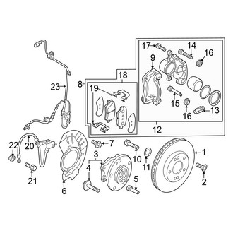 Kia OE - Front Suspension - Brake Components (Wave / Wind)