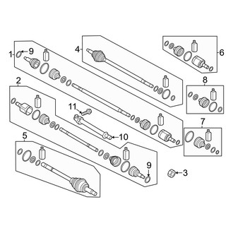 Kia OE - Front Suspension - Drive Axles (Wave / Wind)