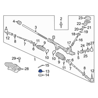 Kia OE - Suspension Shock Absorber Nut