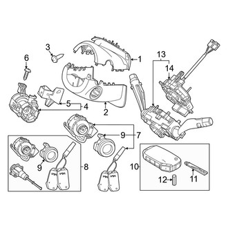Kia OE - Steering Column - Shroud, Switches & Levers (EX / EX Touring / LX / Plug-In Hybrid EX / Plug-In Hybrid SX Touring / SX / SX Touring)