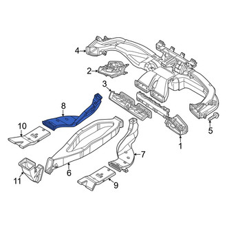 Kia OE - Front Left Lower Instrument Panel Air Duct