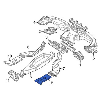 Kia OE - Rear Right Instrument Panel Air Duct