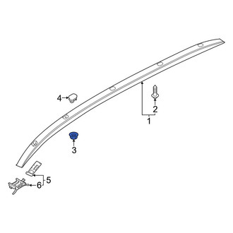 Kia OE - Roof Luggage Carrier Side Rail Nut