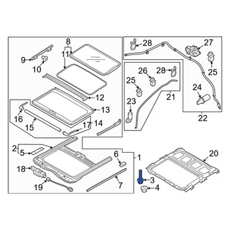 Kia OE - Sunroof Frame Bolt