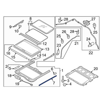 Kia OE - Sunroof Frame Seal