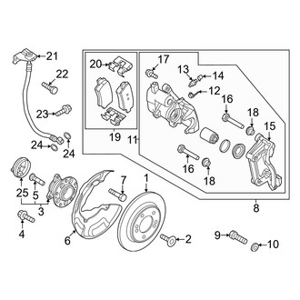 Kia OE - Rear Suspension - Brake Components (Wave / Wind)