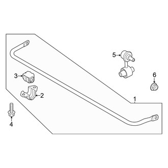 Kia OE - Rear Suspension - Stabilizer Bar & Components (EX / EX Touring / LX / Plug-In Hybrid EX / Plug-In Hybrid SX Touring / SX / SX Touring)