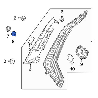 Kia OE - Tail Light Grommet