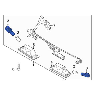 Kia OE - Rear License Plate Light Socket