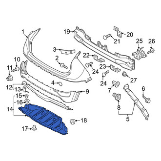 Kia OE - Rear Bumper Splash Shield