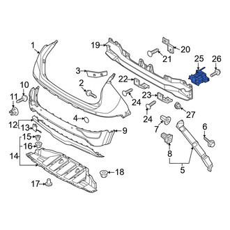 Kia OE - Rear Left Bumper Impact Bar Bracket